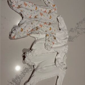 George White and Animal Print Kids Footies